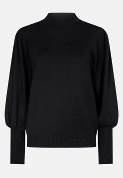 Soyaconcept Finstickad tröja med halvpolo Röd Online