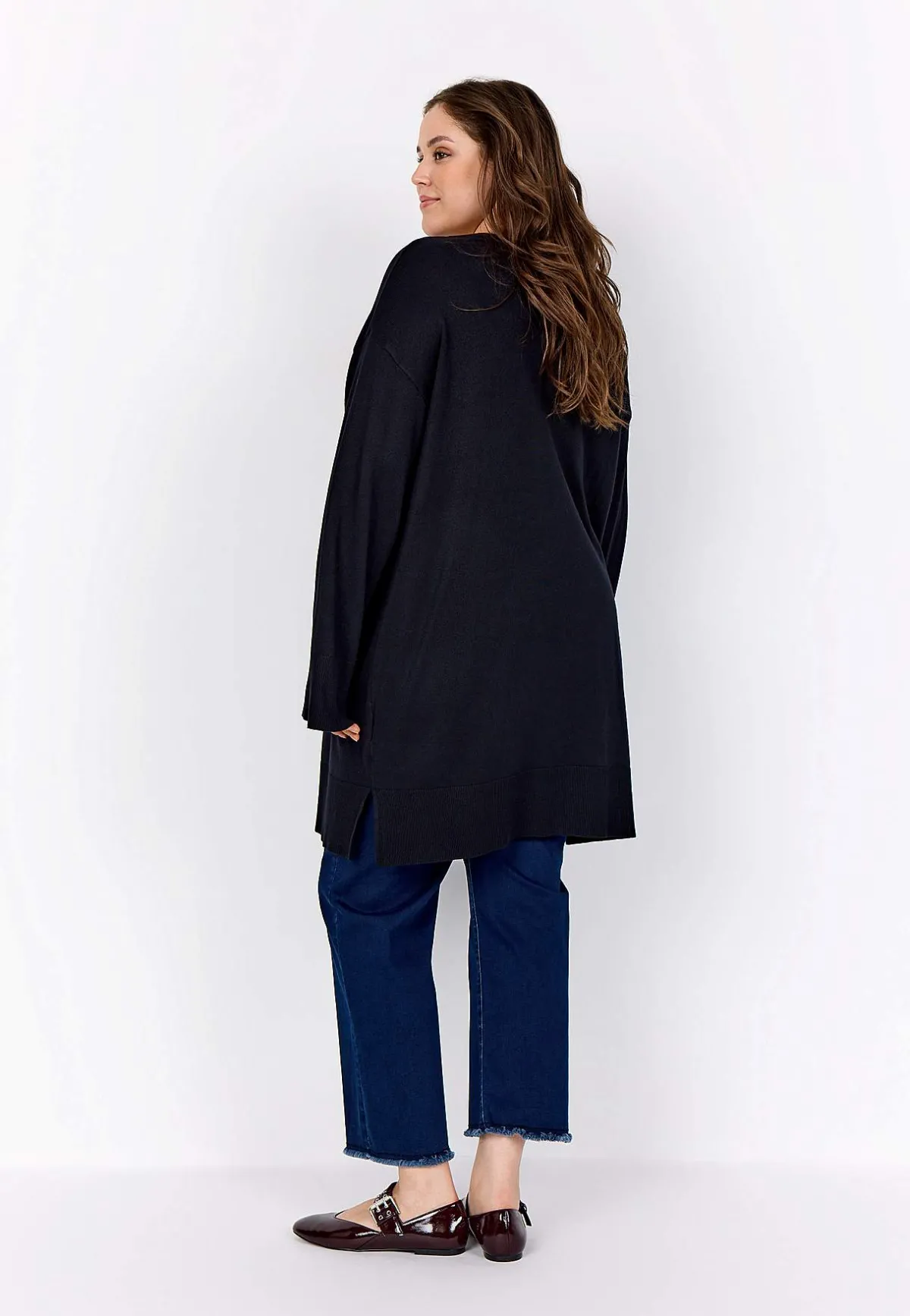 Wasabiconcept Finstickad tröja med v-ringning Discount