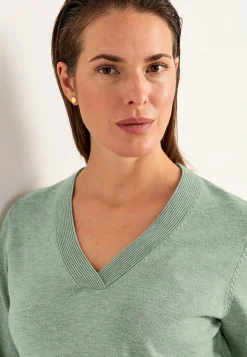 Cellbes of Sweden Finstickad tunika Blåmelange