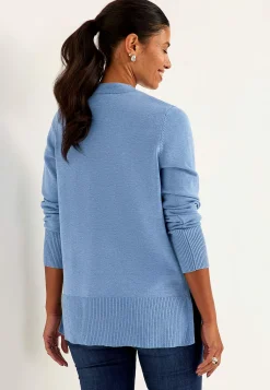 Cellbes of Sweden Finstickad tunika Blåmelange