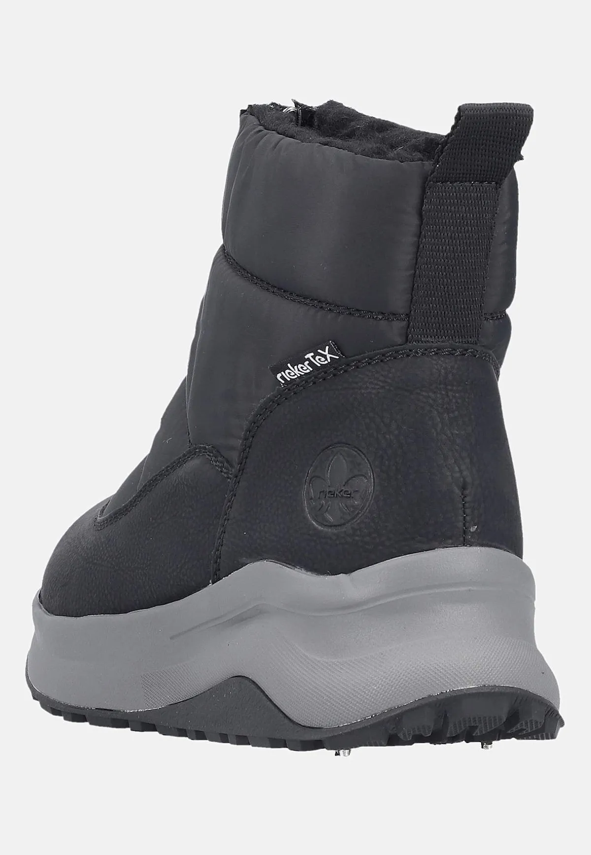 Rieker Fodrad känga med broddar Svart Online