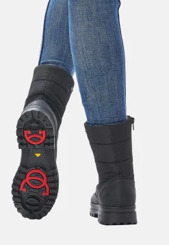 Rieker Fodrad känga med infällbara broddar Svart Best