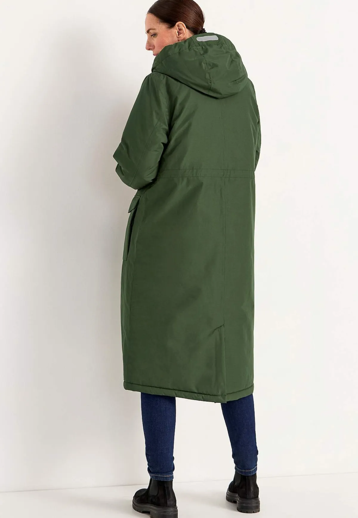 Cellbes of Sweden Funktionell, varmfodrad, lång parkas Mörkgrön Hot