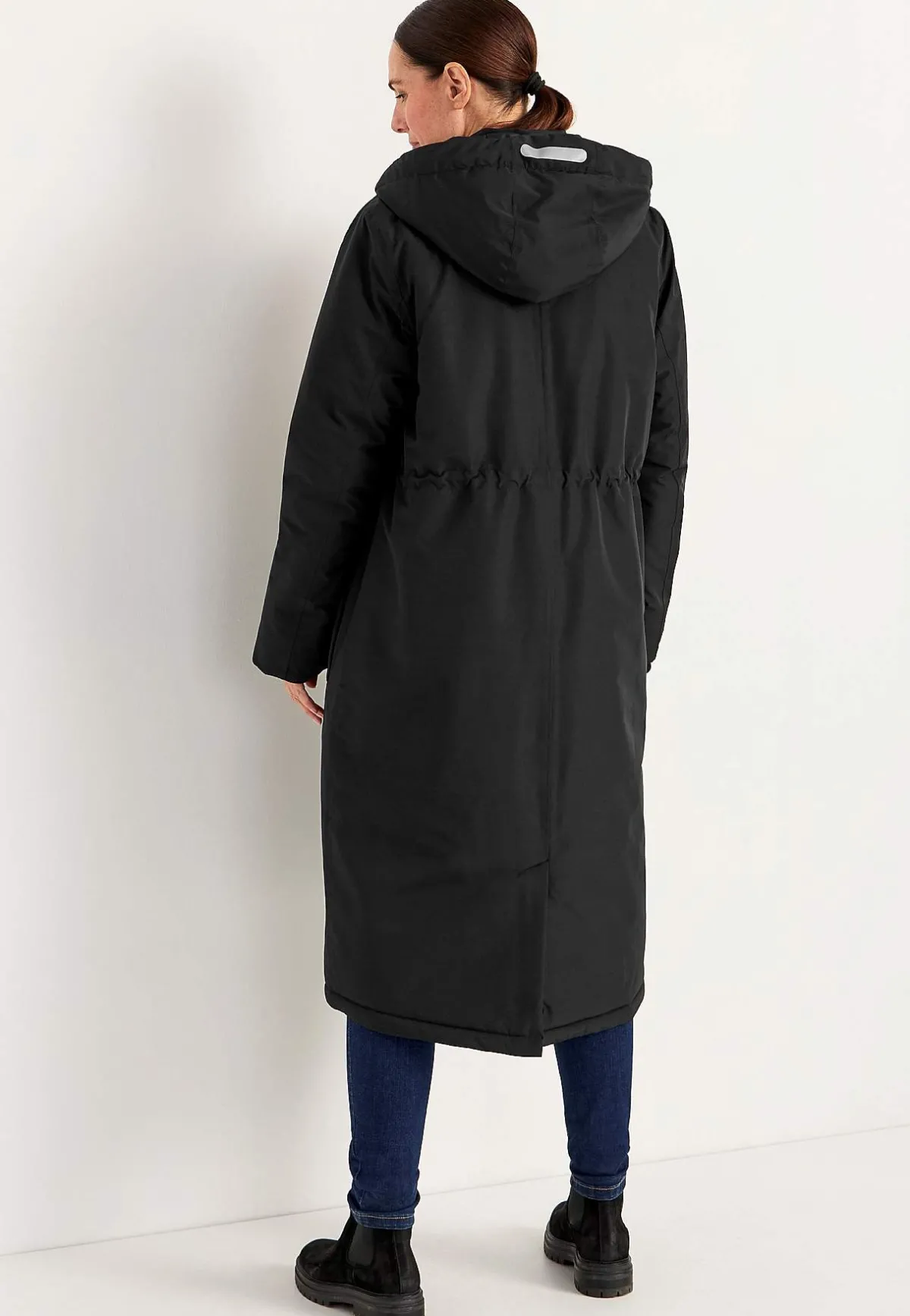 Cellbes of Sweden Funktionell, varmfodrad, lång parkas Svart New