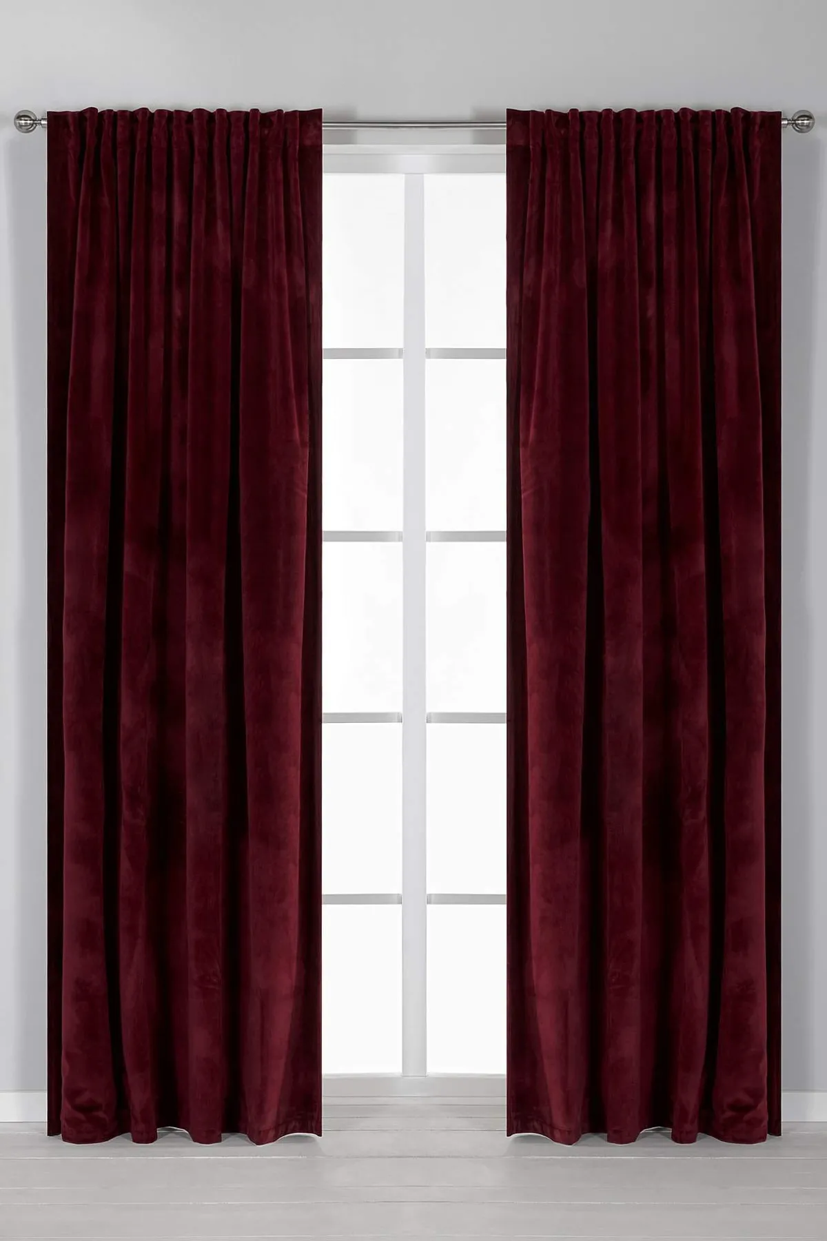 Cellbes of Sweden Gardinlängd sammet 2-pack