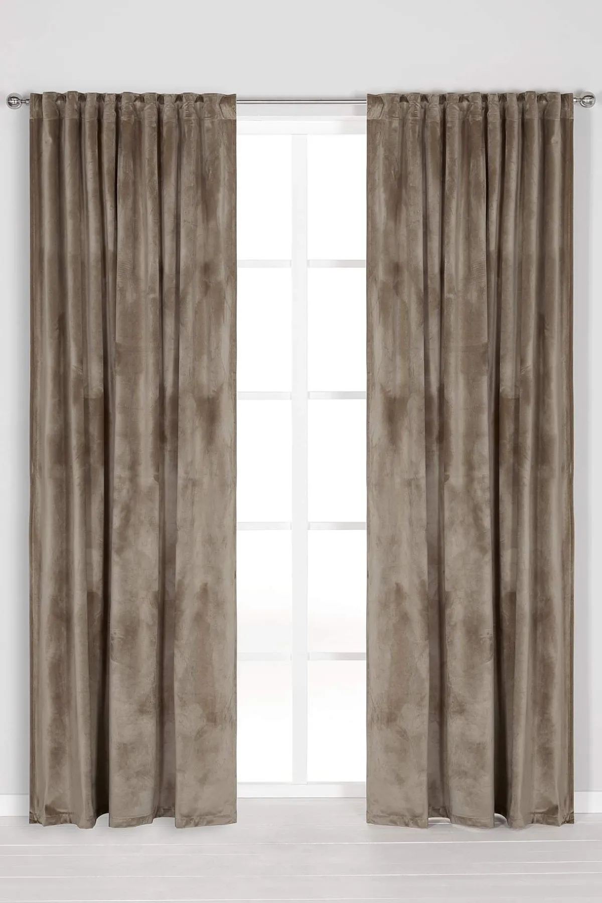 Cellbes of Sweden Gardinlängd sammet 2-pack Mullvad Discount