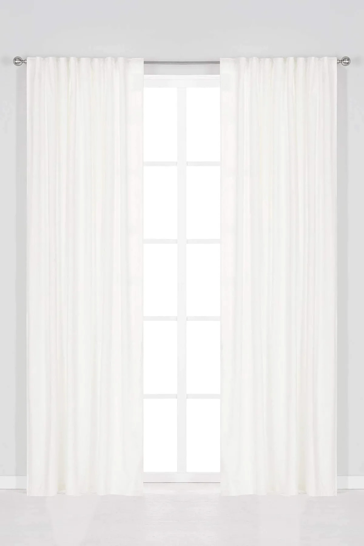 Cellbes of Sweden Gardinlängd sammet 2-pack Offwhite Hot