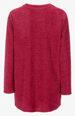 Cellbes of Sweden Glittrig, stickad tröja Cerise / Glitter