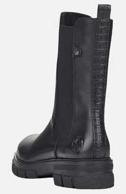 Rieker Hög skinnkänga med dragkedja Online