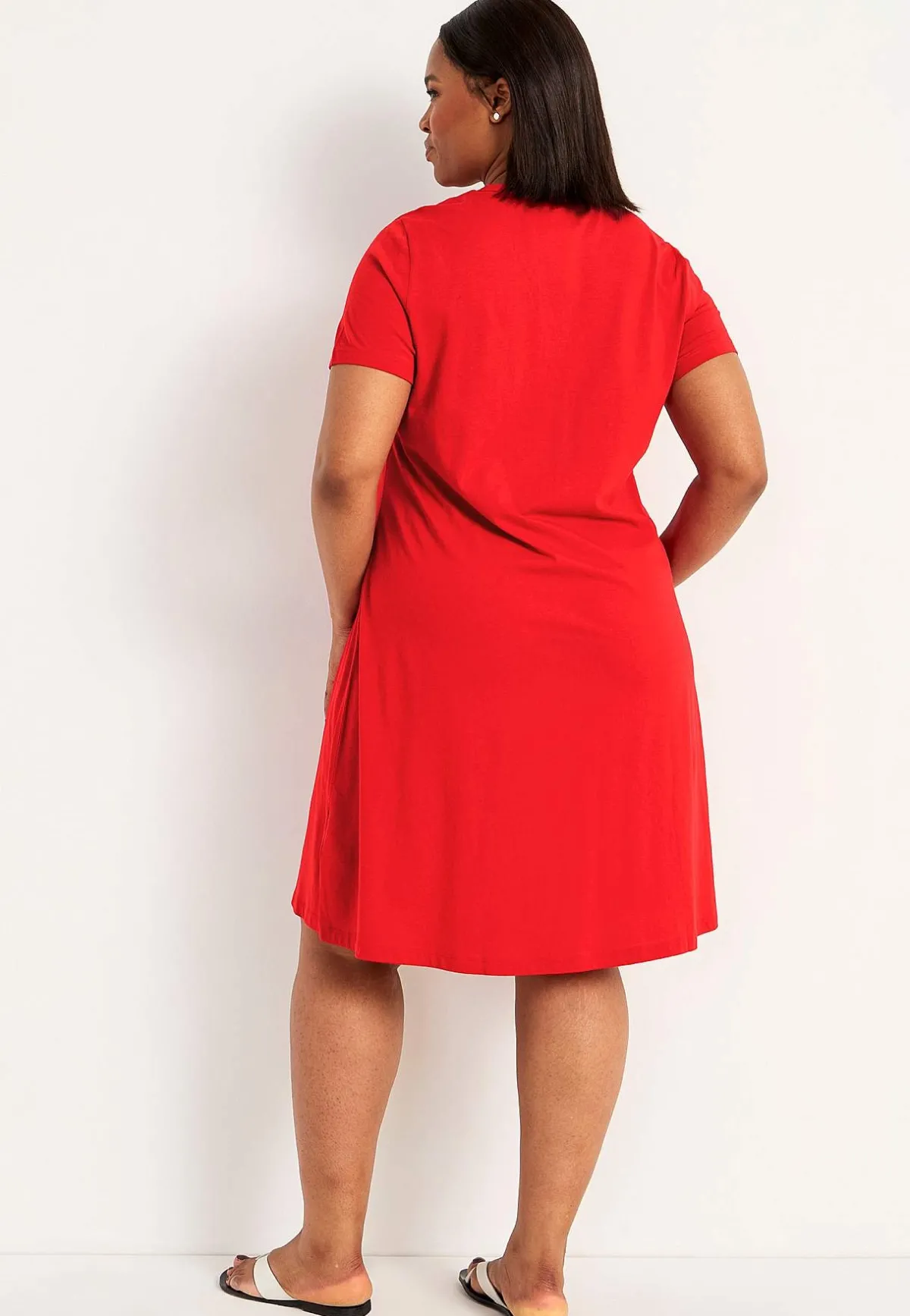 Cellbes of Sweden Härligt mjuk trikåklänning Röd Online