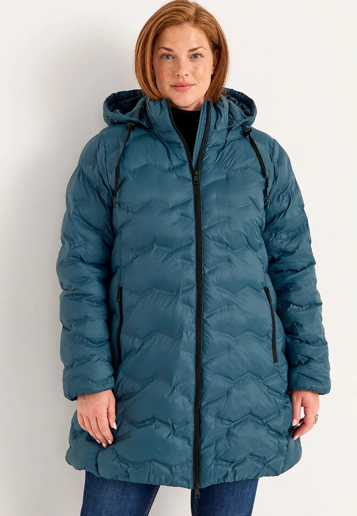 Cellbes of Sweden Jacka med huva Petrol New