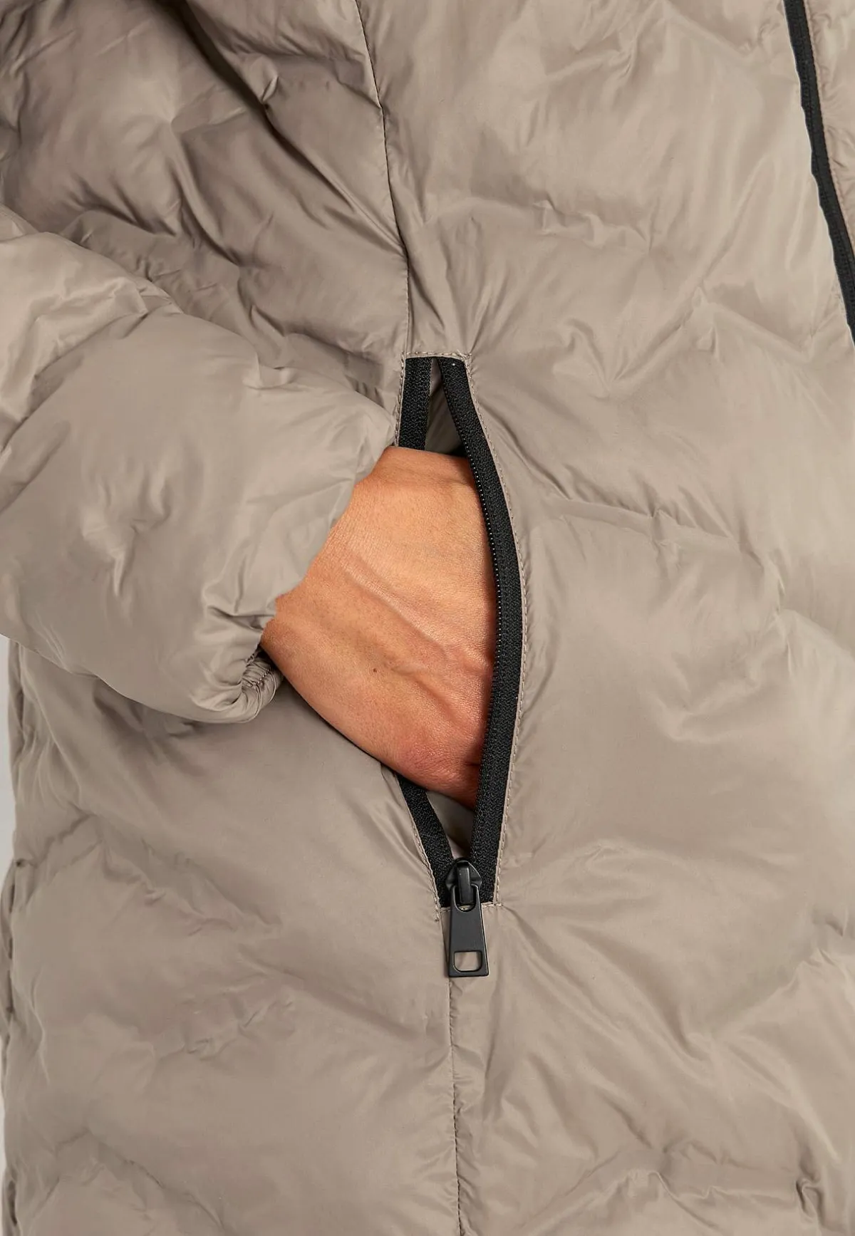 Cellbes of Sweden Jacka med huva Mörk beige