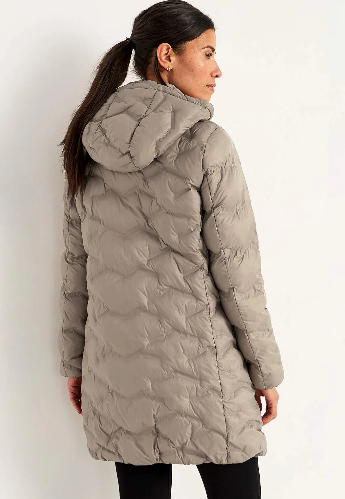 Cellbes of Sweden Jacka med huva Mörk beige