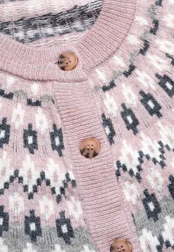 Cellbes of Sweden Jacquardmönstrad cardigan Rosa / Mönstrad Best