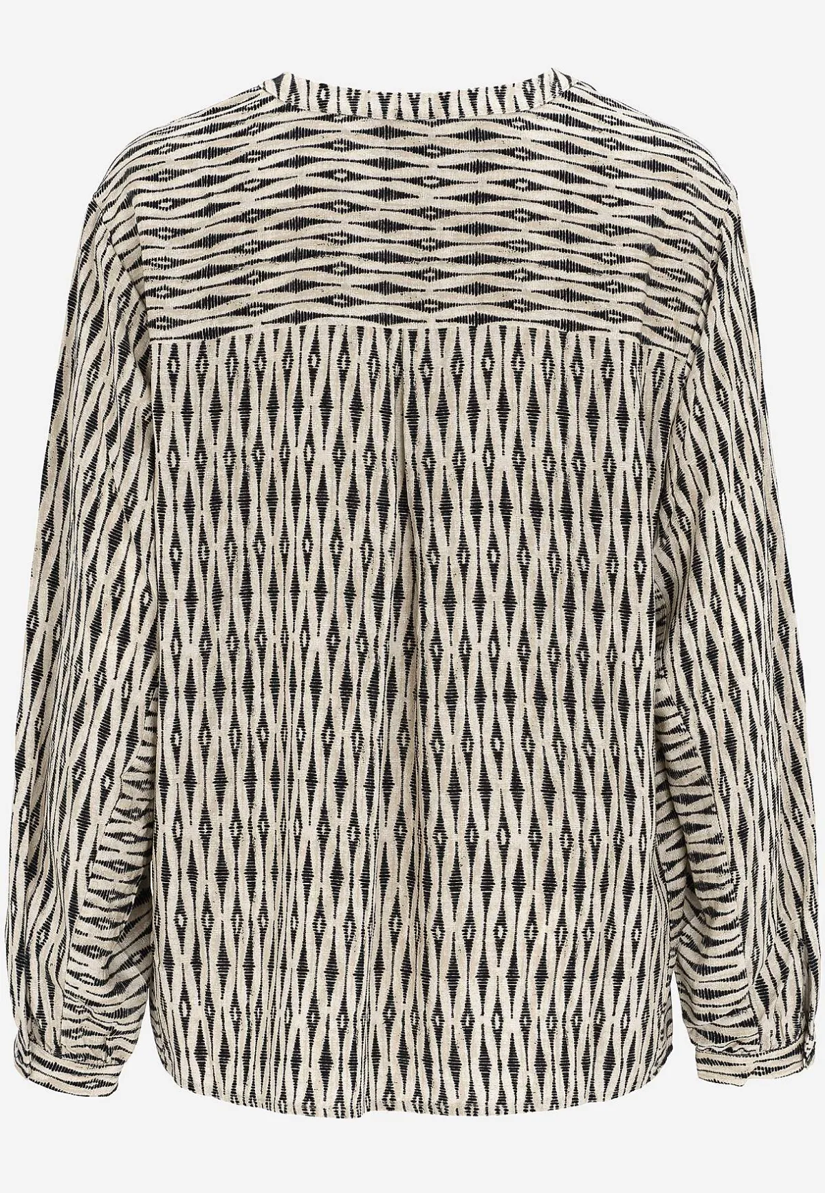 Freequent Jacquardvävd blus Svart / Beige / Mönstrad Hot