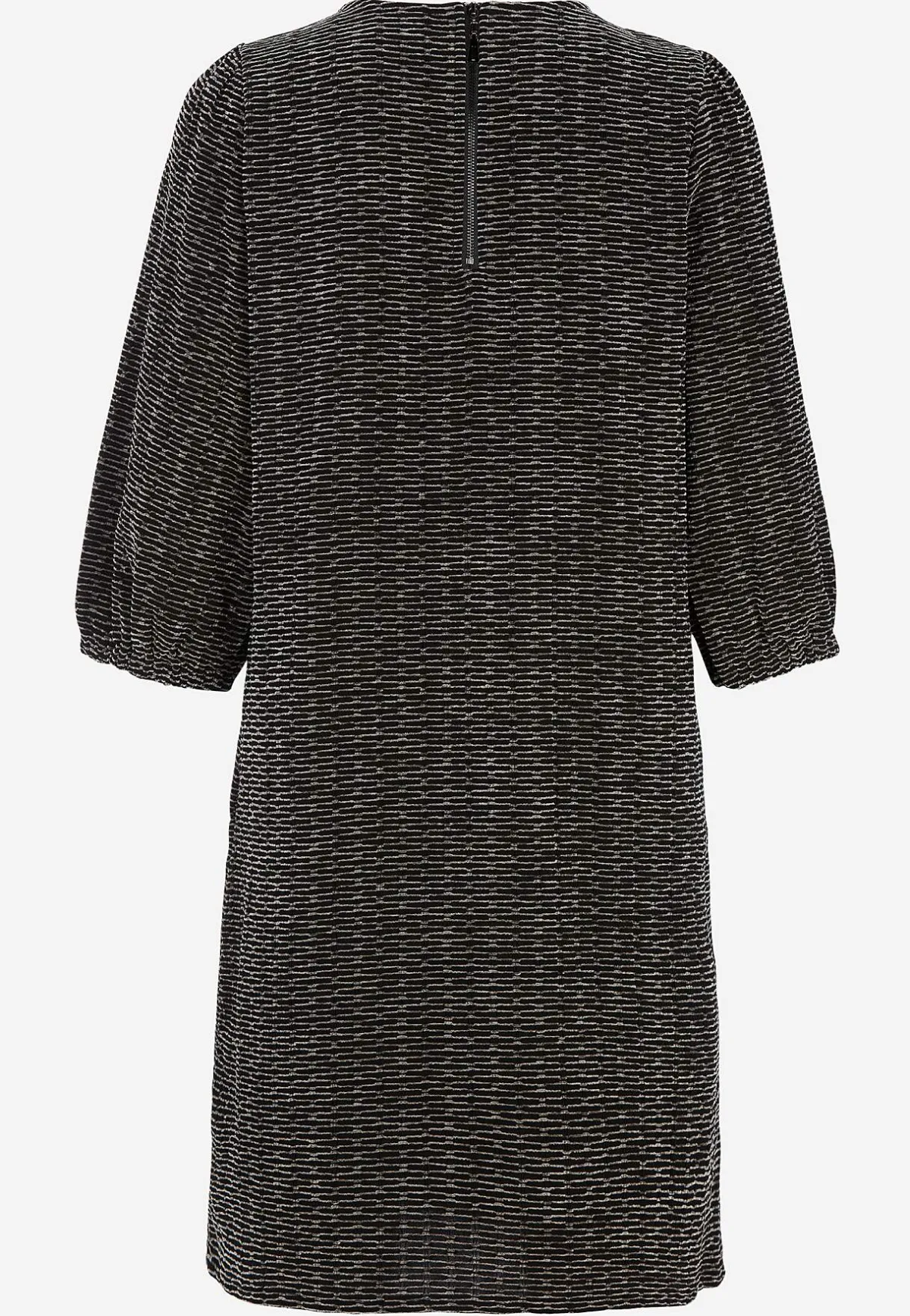 Freequent Jacquardvävd klänning med fickor Svart / Mönstrad Hot