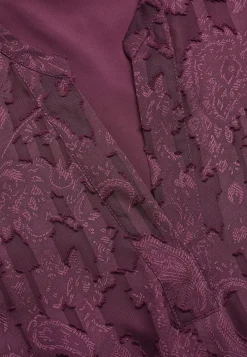 Cellbes of Sweden Jacquardvävd, skir klänning Plommon Clearance