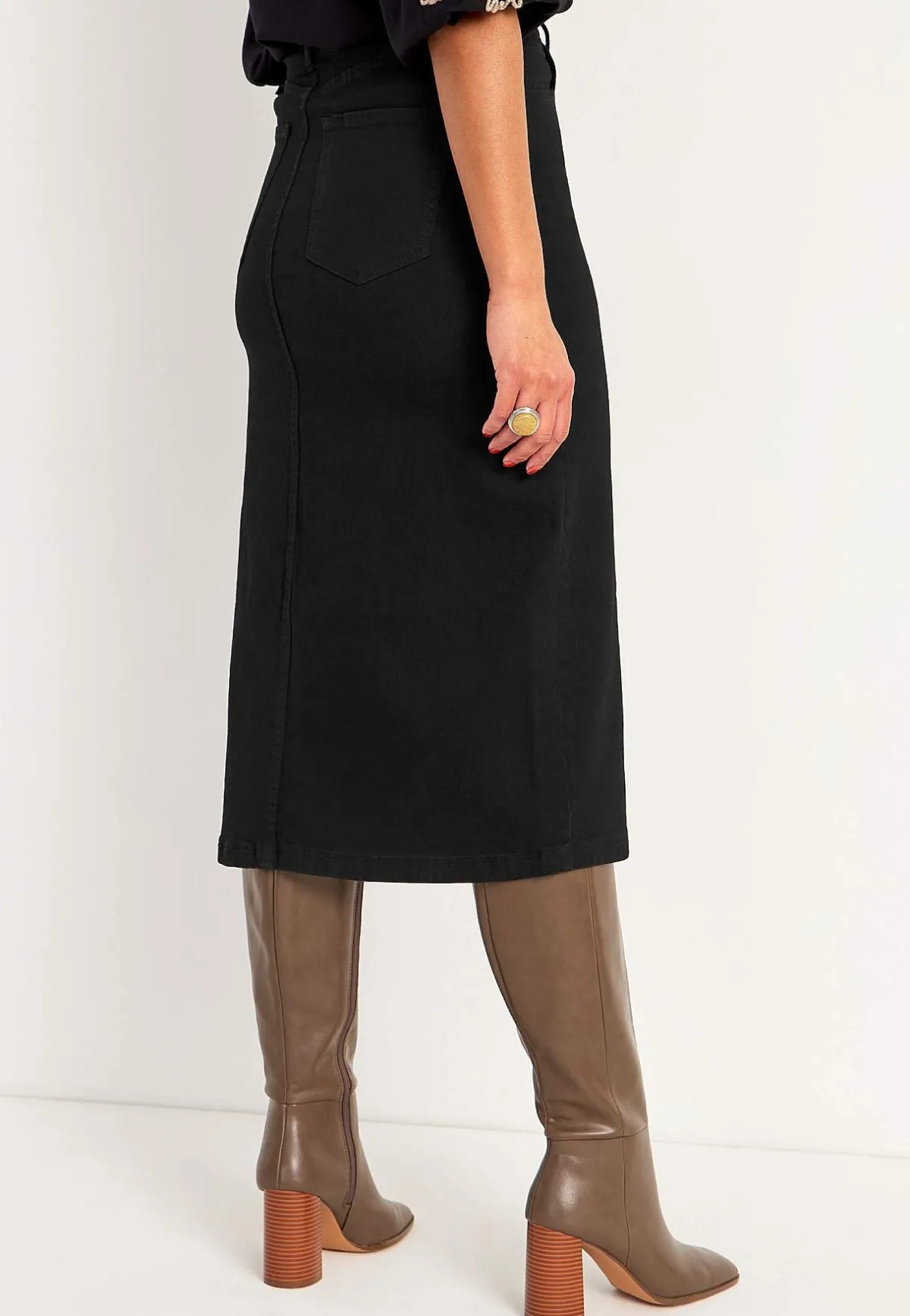 Cellbes of Sweden Jeanskjol med slits fram New