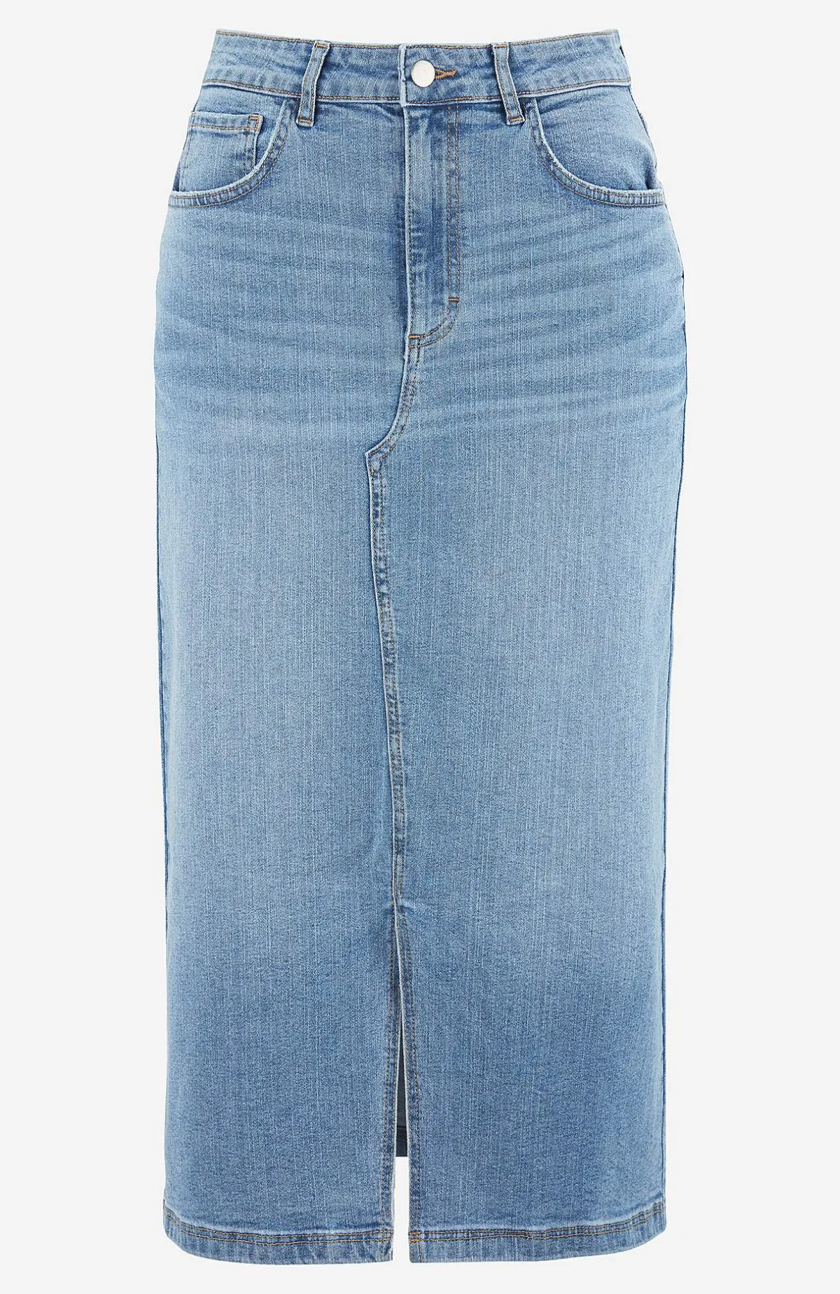 Cellbes of Sweden Jeanskjol med slits fram Discount