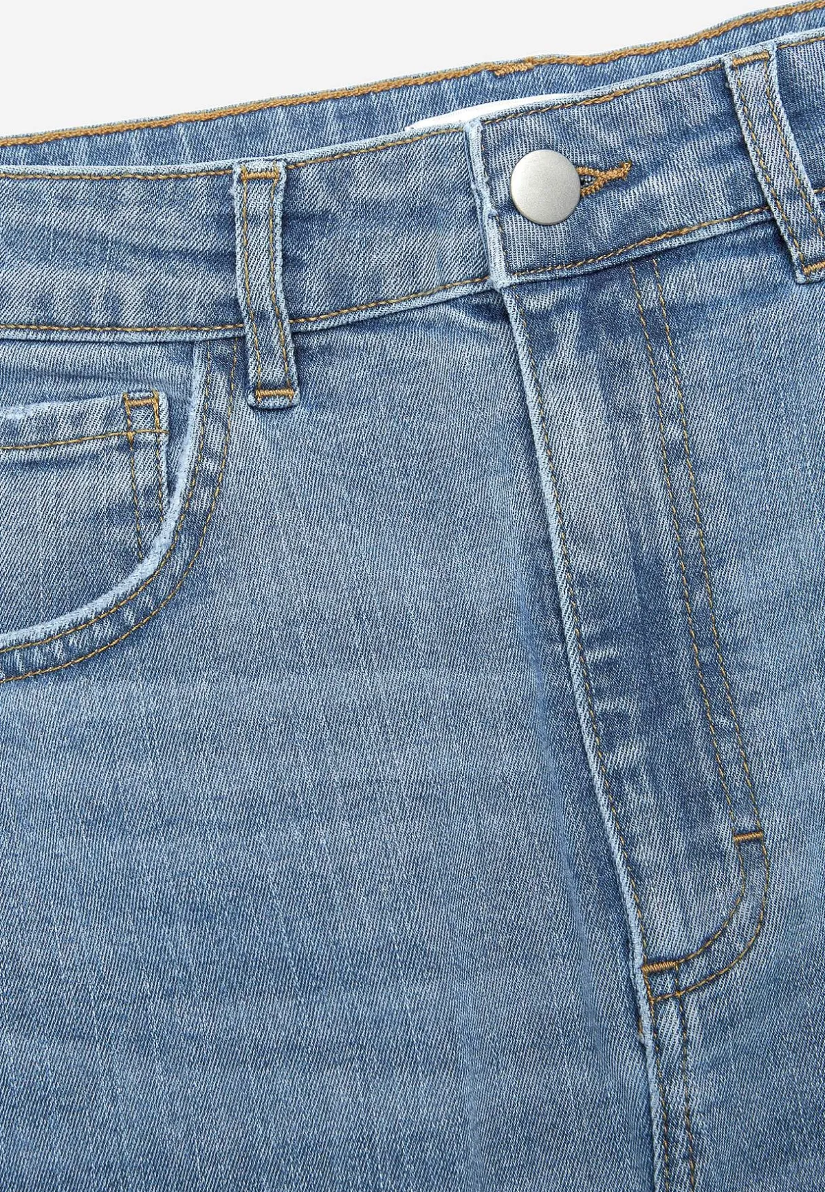 Cellbes of Sweden Jeanskjol med slits fram Discount