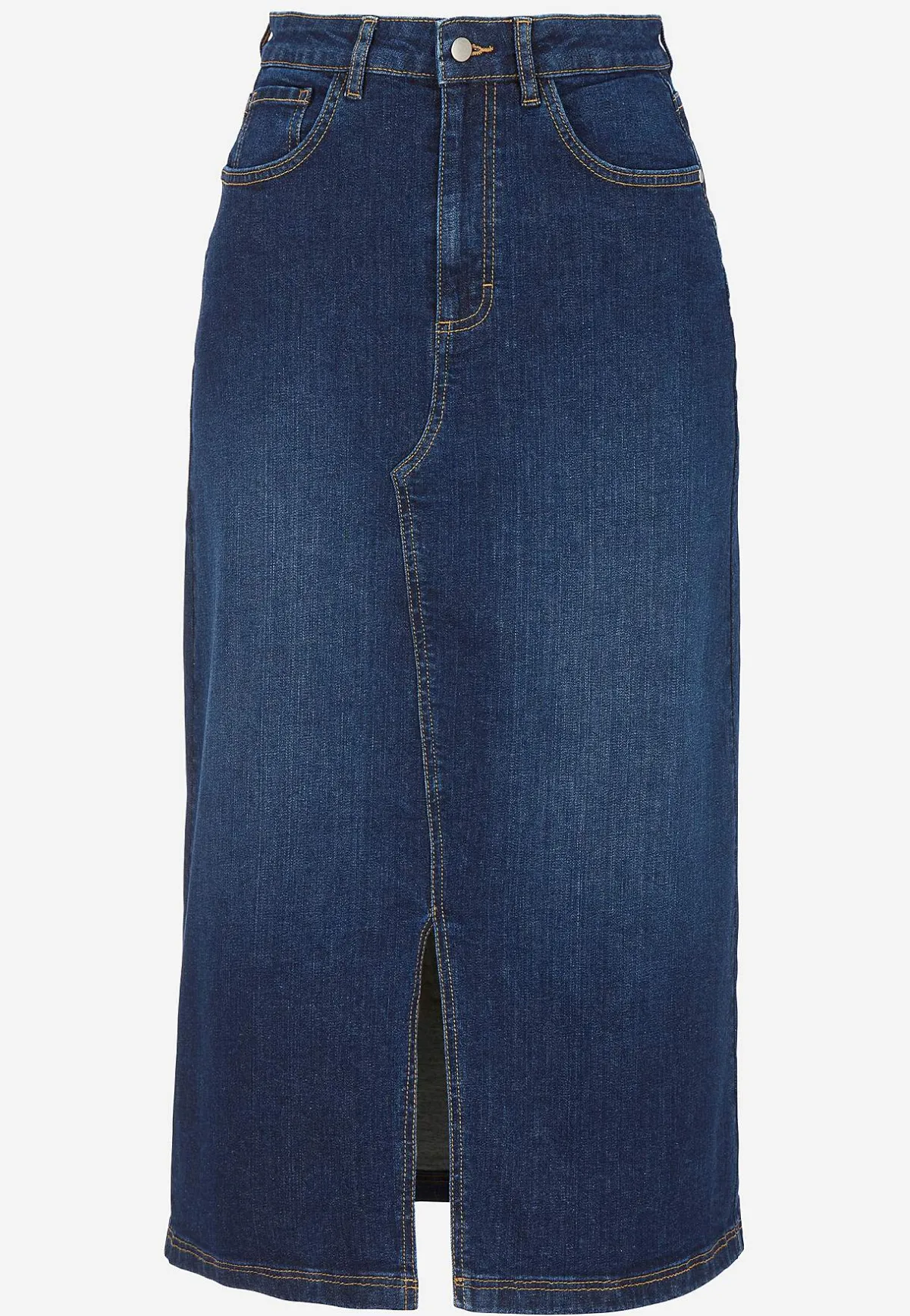 Cellbes of Sweden Jeanskjol med slits fram