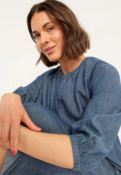 Cellbes of Sweden Jeansklänning med knappar Mellanblå / Denim Clearance