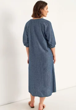 Cellbes of Sweden Jeansklänning med knappar Mellanblå / Denim Clearance