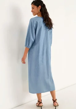 Cellbes of Sweden Jeansklänning med knappar Ljusblå / Denim Clearance