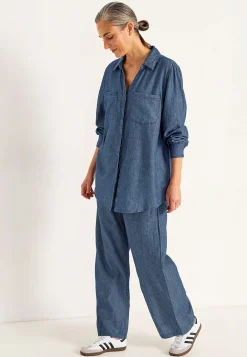 Cellbes of Sweden Jeansskjorta med knappar Mellanblå / Denim Outlet