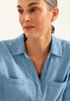 Cellbes of Sweden Jeansskjorta med knappar Ljusblå / Denim New