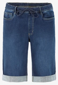 Cellbes of Sweden Joggershorts med elastisk midja Mellanblå / Denim Clearance