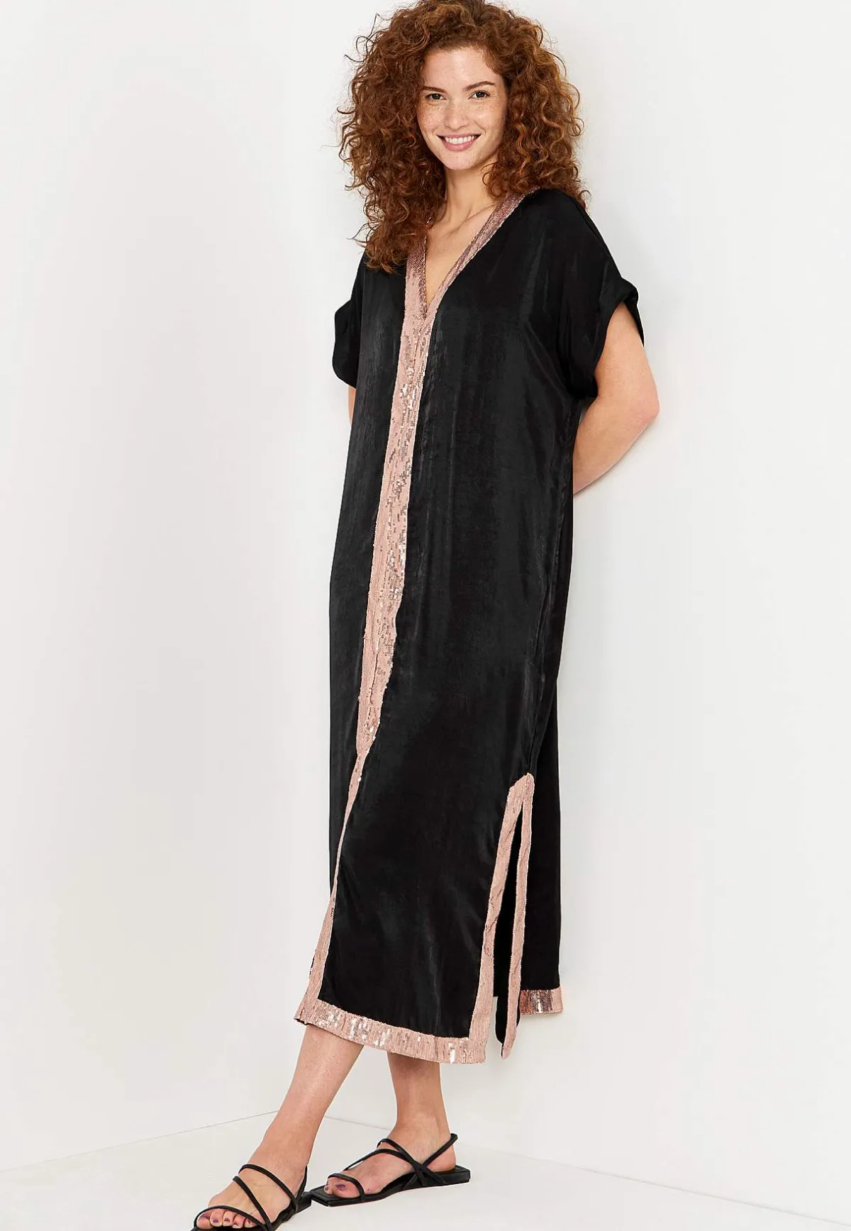 Johanna Toftby x Cellbes Kaftanklänning med paljetter New