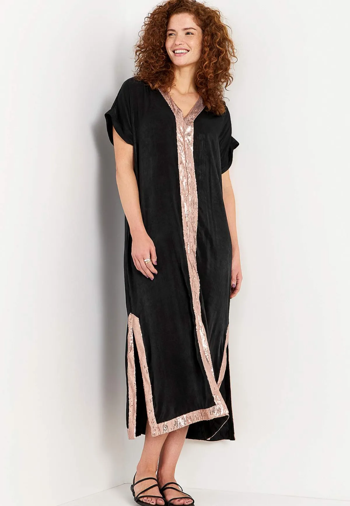 Johanna Toftby x Cellbes Kaftanklänning med paljetter New