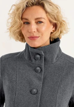 Cellbes of Sweden Kappa med ståkrage Gråmelange New