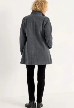 Cellbes of Sweden Kappa med ståkrage Gråmelange New