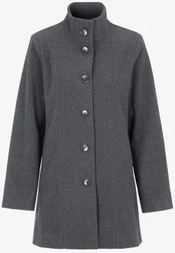 Cellbes of Sweden Kappa med ståkrage Gråmelange New