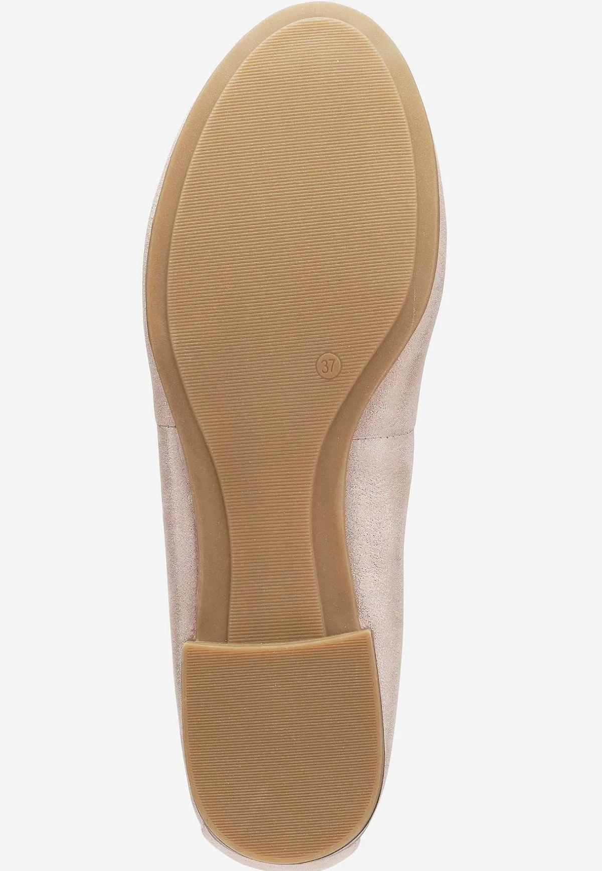 Tamaris Klassisk ballerinasko i skinn Gammalrosa Outlet