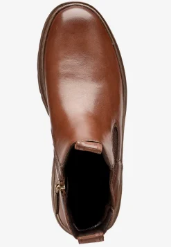 Tamaris Klassisk skinnkänga med dragkedja Brun New