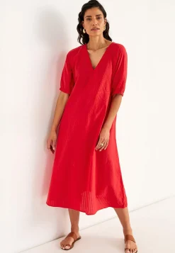 Cellbes of Sweden Klänning i bäckebölja Röd Clearance