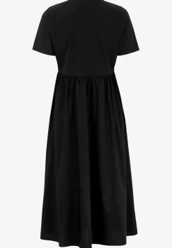Cellbes of Sweden Klänning i poplin och trikå Svart Clearance