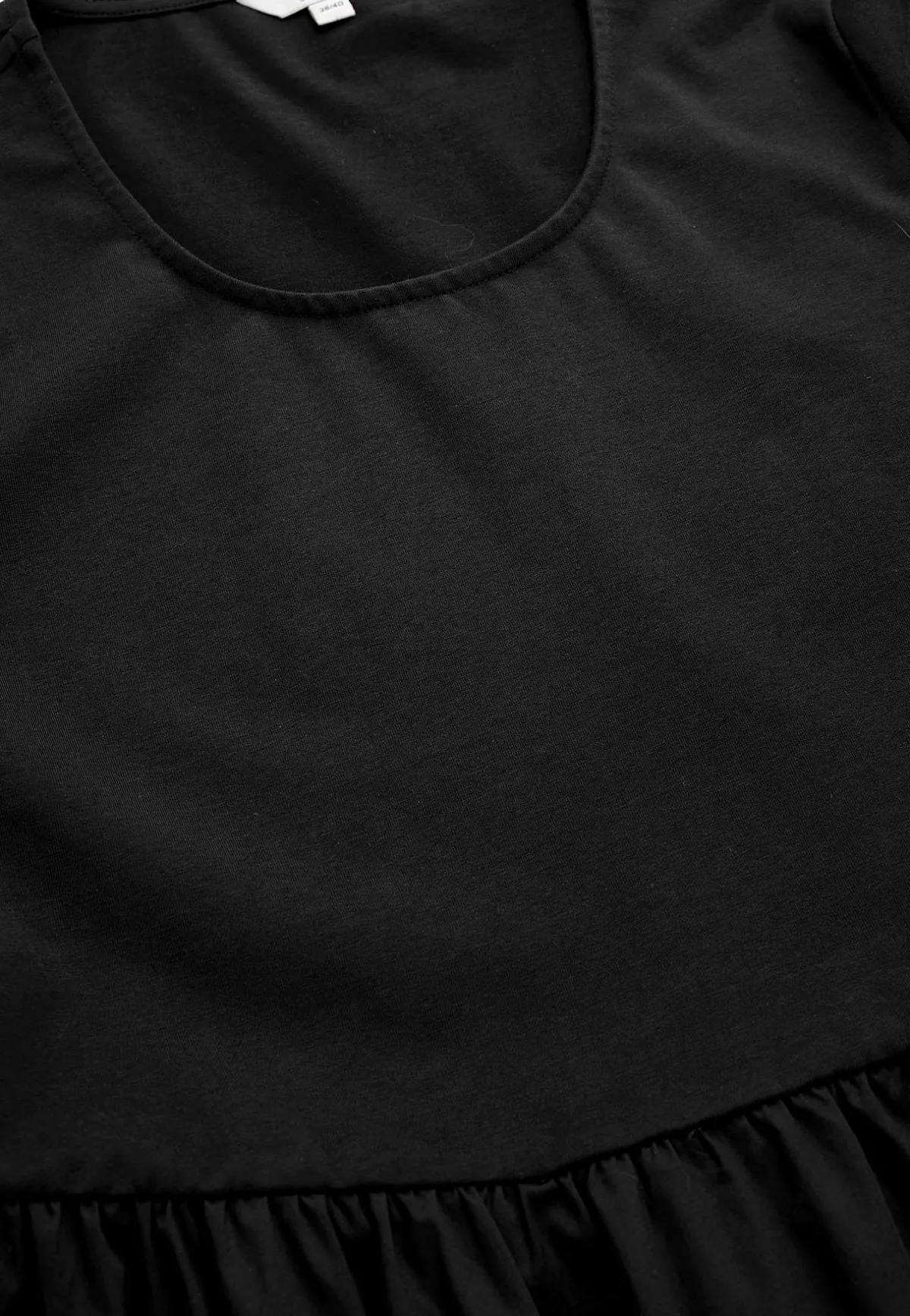 Cellbes of Sweden Klänning i poplin och trikå Svart Clearance