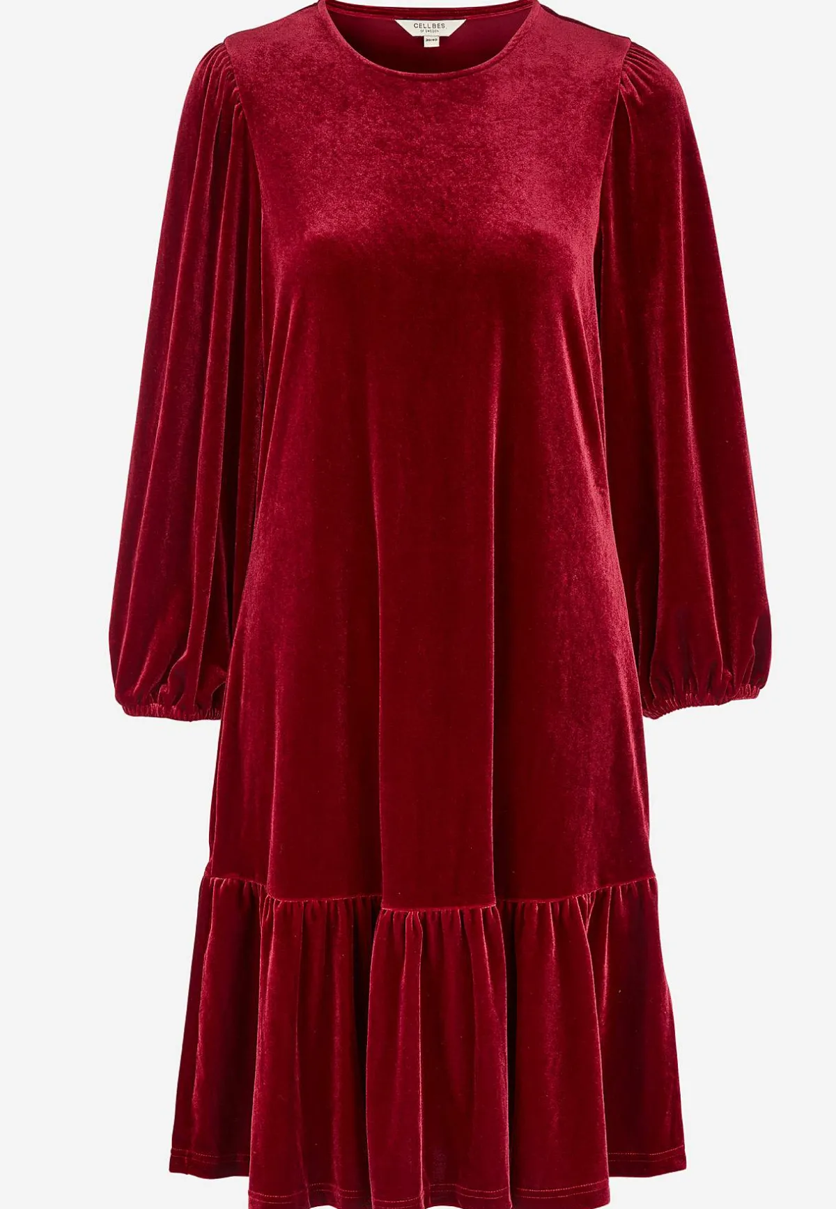 Johanna Toftby x Cellbes Klänning i velour med volang Sale