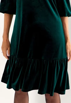 Johanna Toftby x Cellbes Klänning i velour med volang New
