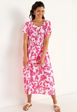 Cellbes of Sweden Klänning i viskoscrêpe Cerise / Mönstrad Best