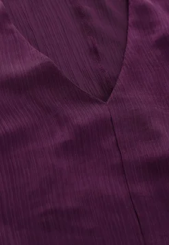 Cellbes of Sweden Klänning med puffärm Mörklila