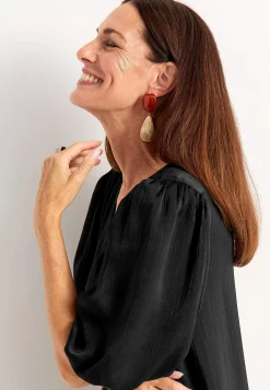 Cellbes of Sweden Klänning med puffärm Svart