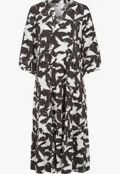 Cellbes of Sweden Klänning med volanger Brun / Mönstrad Outlet