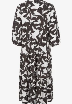 Cellbes of Sweden Klänning med volanger Brun / Mönstrad Outlet