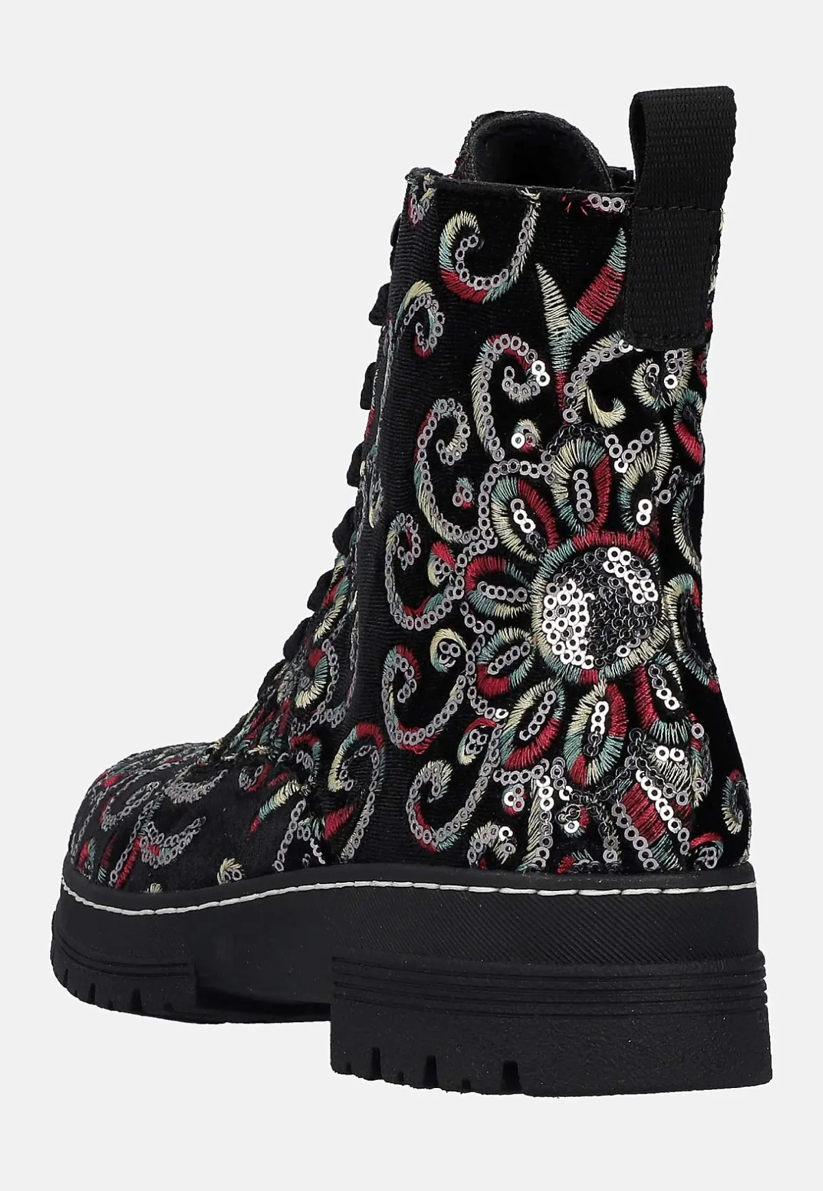 Rieker Känga med paljetter Svart / Mönstrad Online