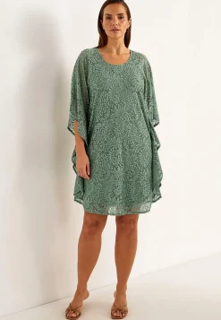 Cellbes of Sweden Kort spetsklänning Khakigrön Discount